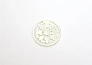 Small, round, floral pattern cutwork Bookmark