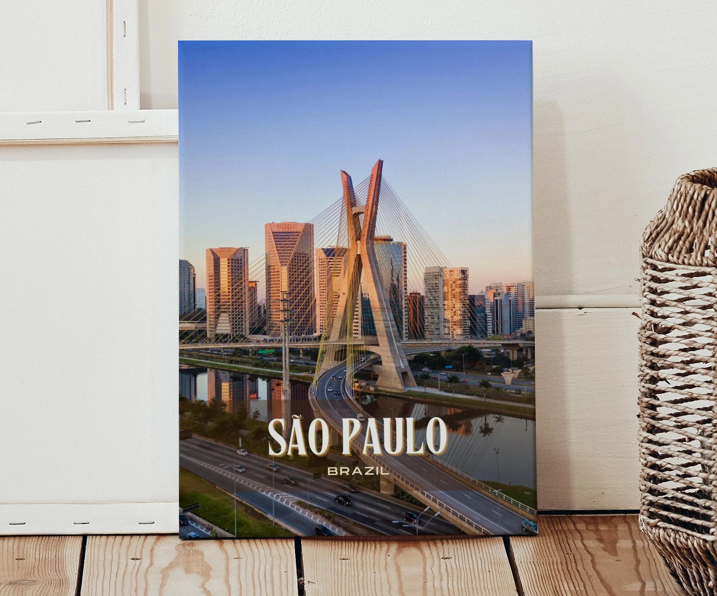 São Paulo Retro Wall Art, Brazil