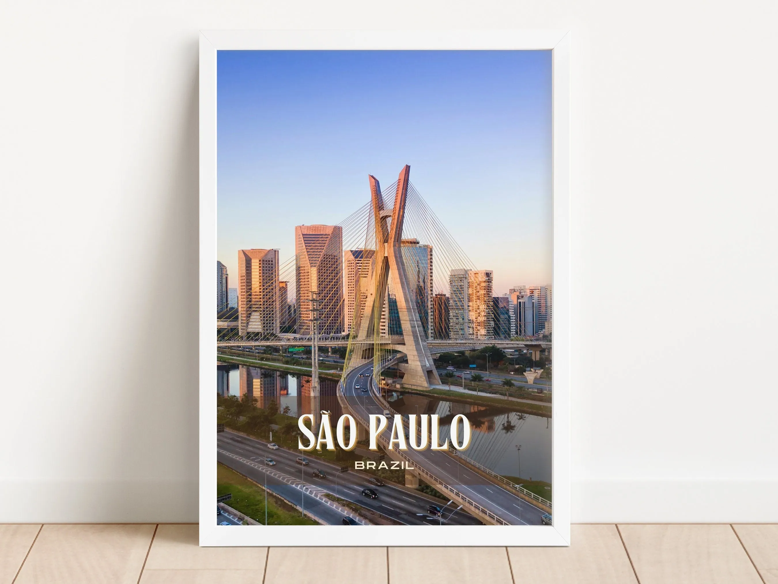 São Paulo Retro Wall Art, Brazil