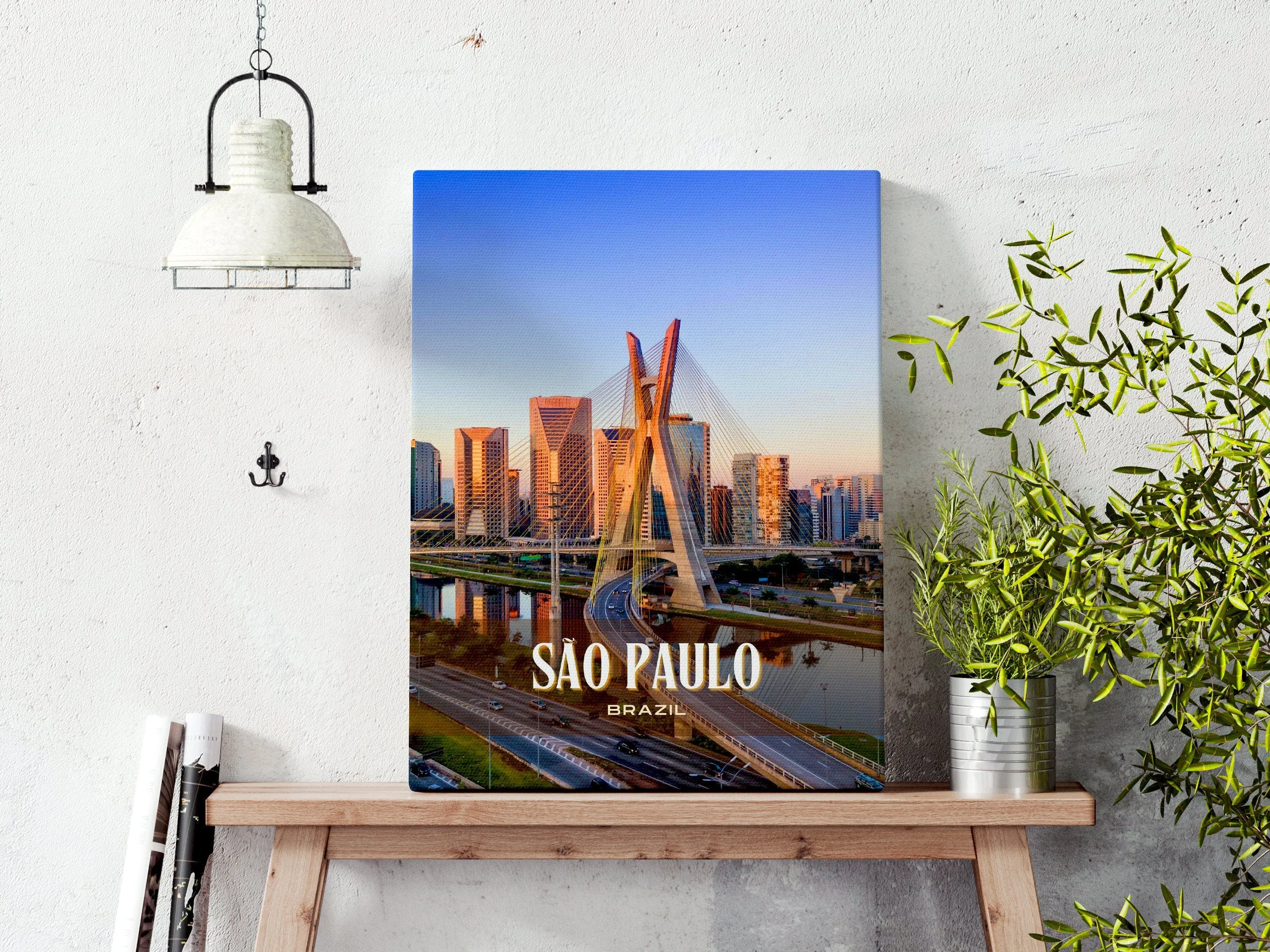 São Paulo Retro Wall Art, Brazil
