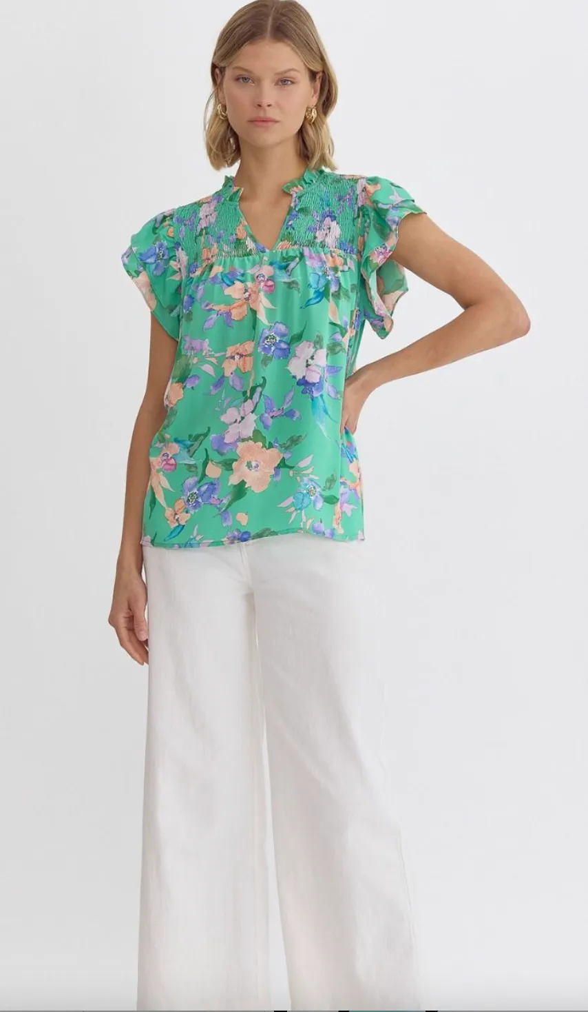Spring Fling Floral Top
