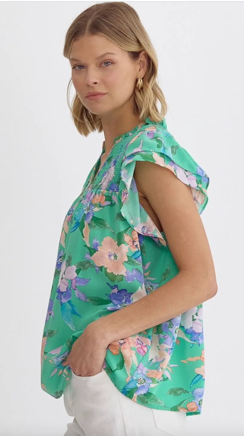 Spring Fling Floral Top