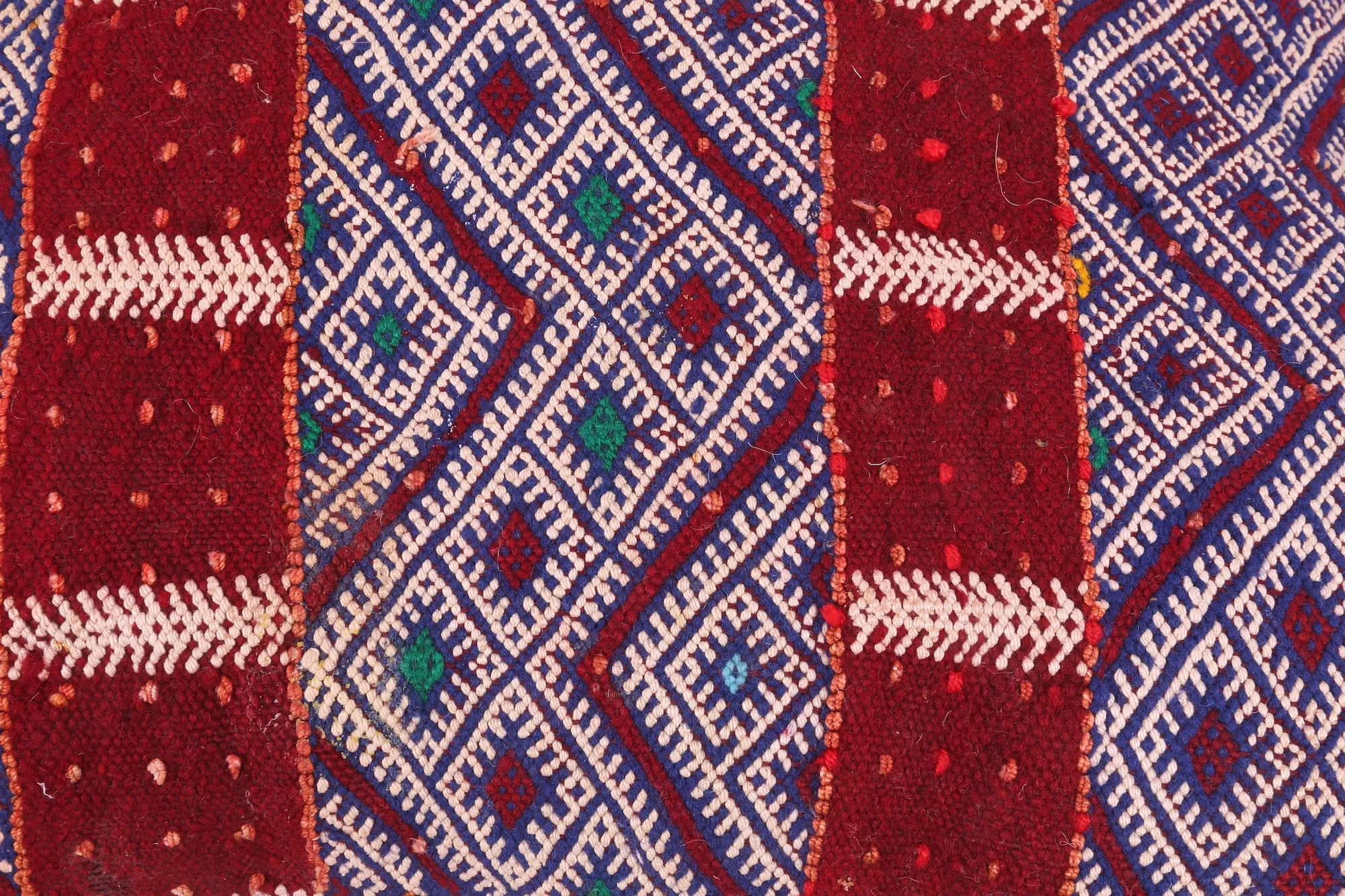 Square Moroccan Pillow 16.1 inches X 19.2 inches