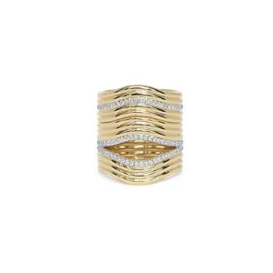 Stacked Berceau Ring