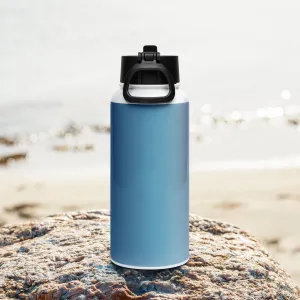 Stainless steel water bottle with a straw lid 32oz
