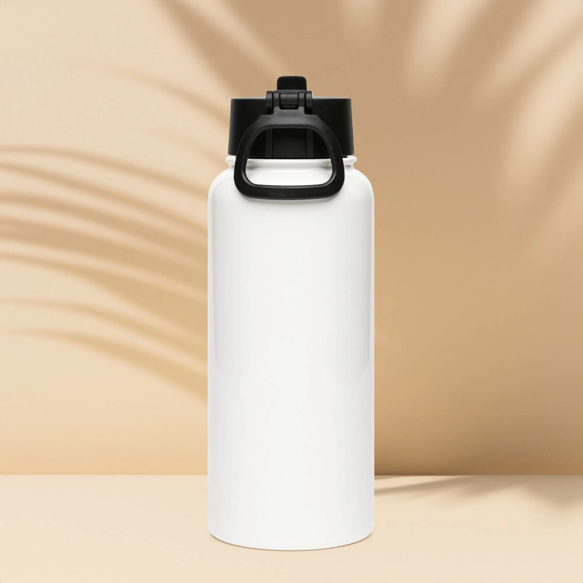 Stainless steel water bottle with a straw lid  ( Choose Your Design)
