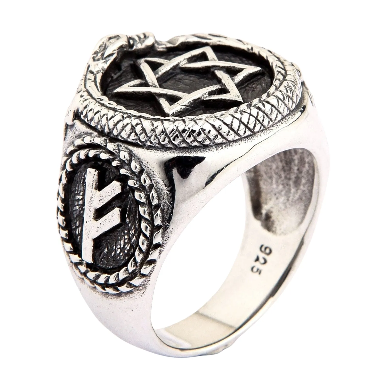 Star of David Sterling Silver Jewish Signet Ring