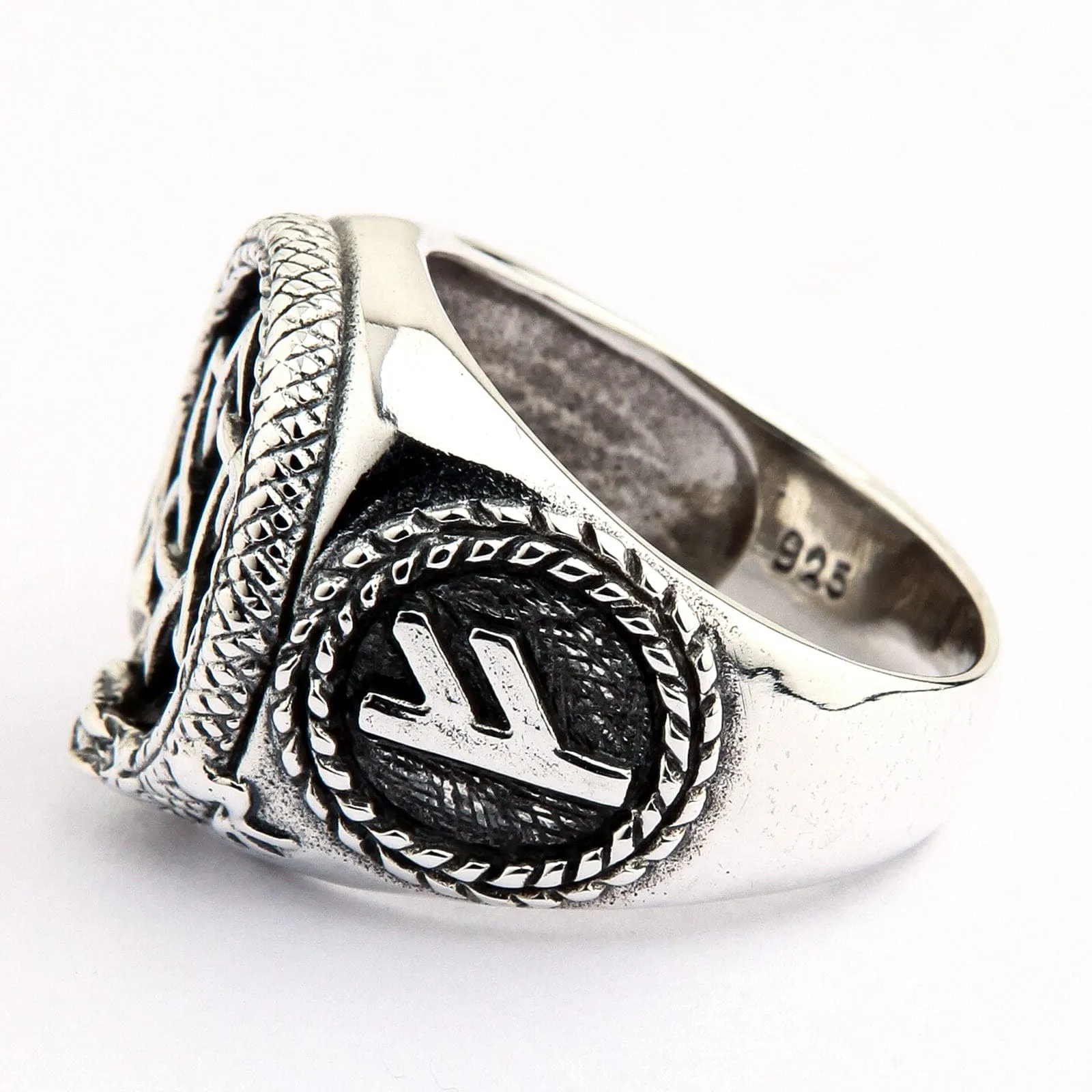 Star of David Sterling Silver Jewish Signet Ring