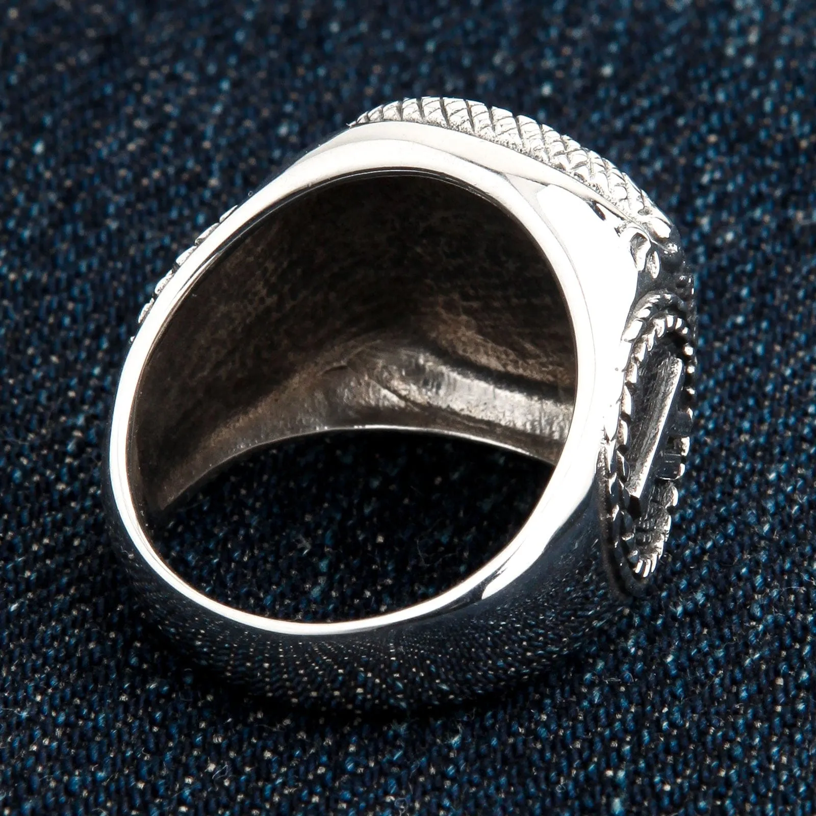 Star of David Sterling Silver Jewish Signet Ring