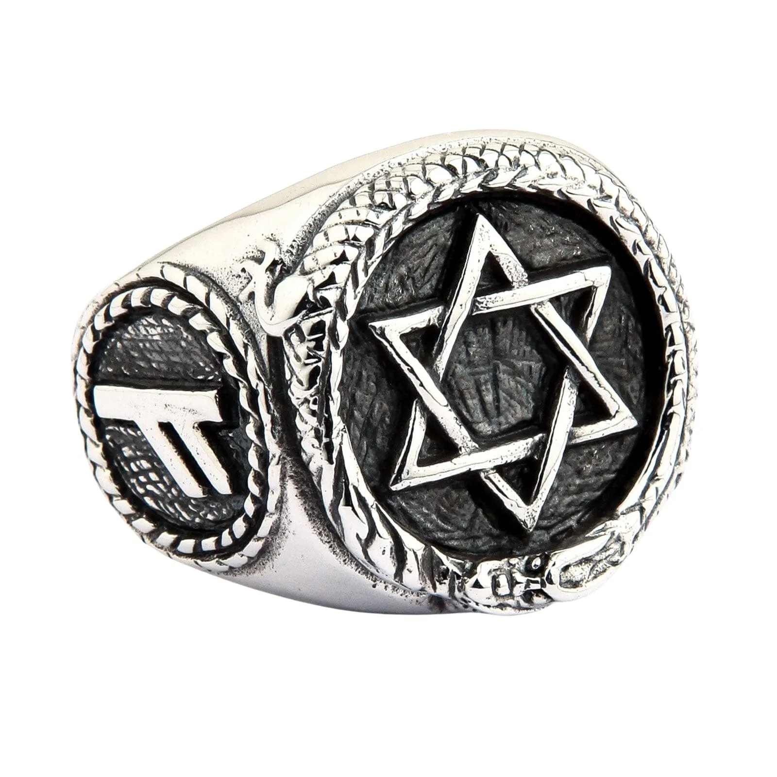 Star of David Sterling Silver Jewish Signet Ring