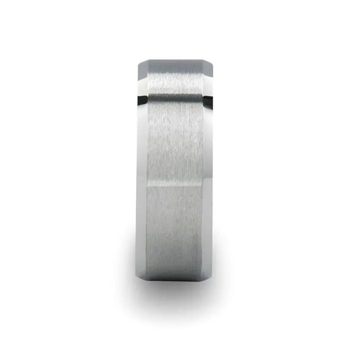 STERLING | Tungsten Ring Square Shape White