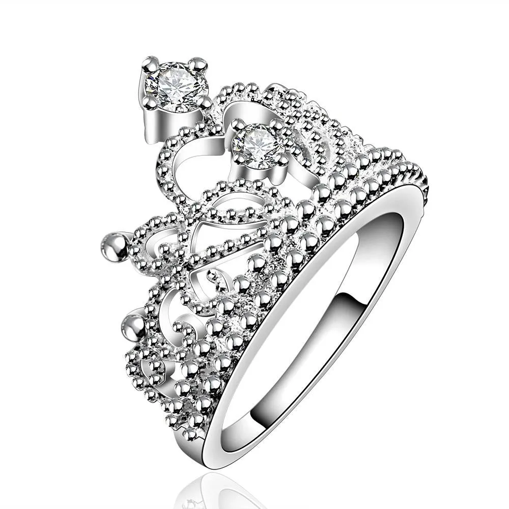 Studded Princess Tiara Ring