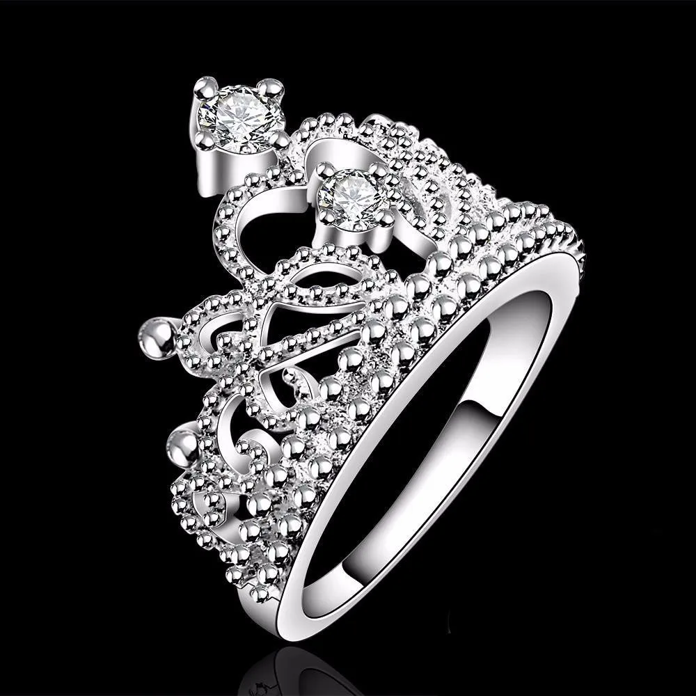Studded Princess Tiara Ring