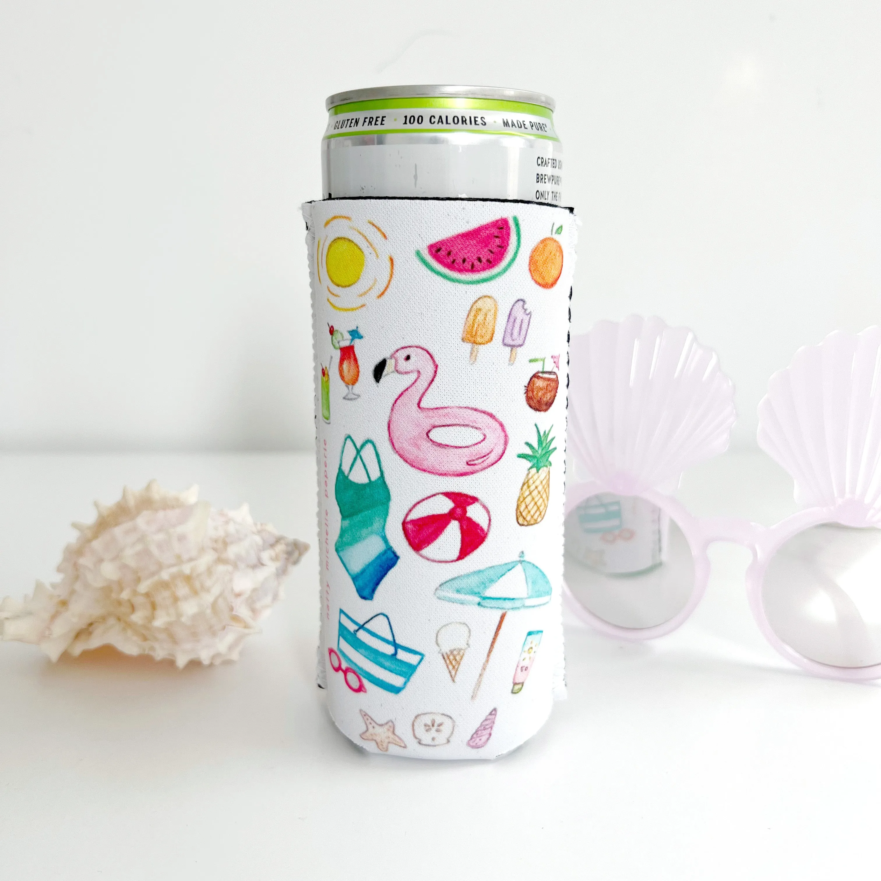 Summer Days Slim Can Holder
