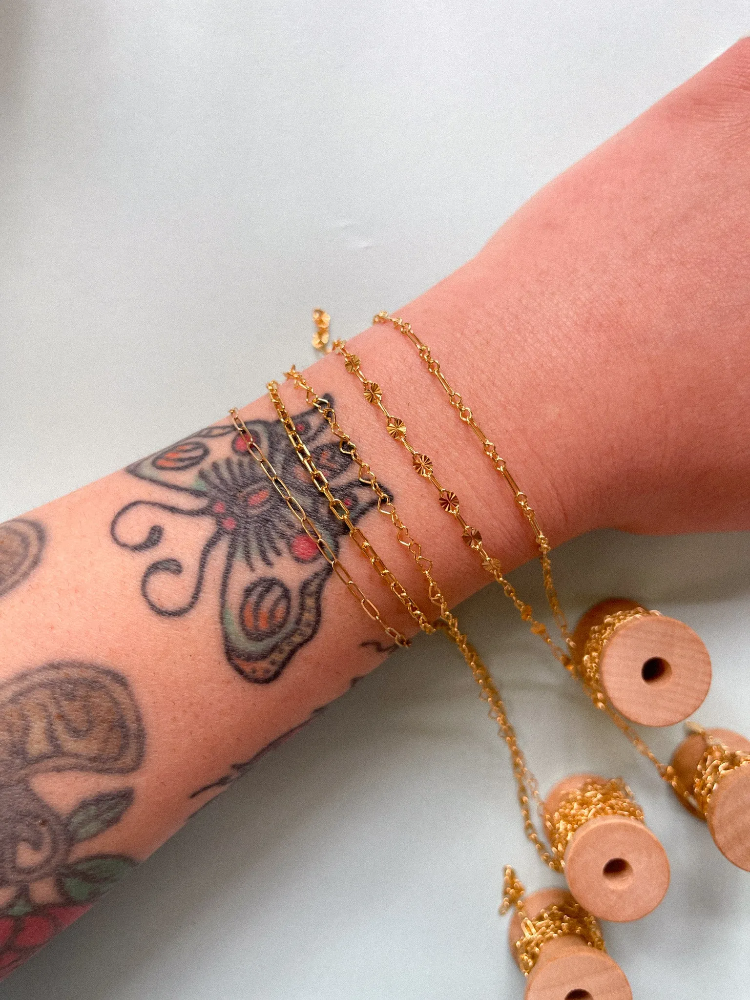 Sunburst Gold Filled Chain