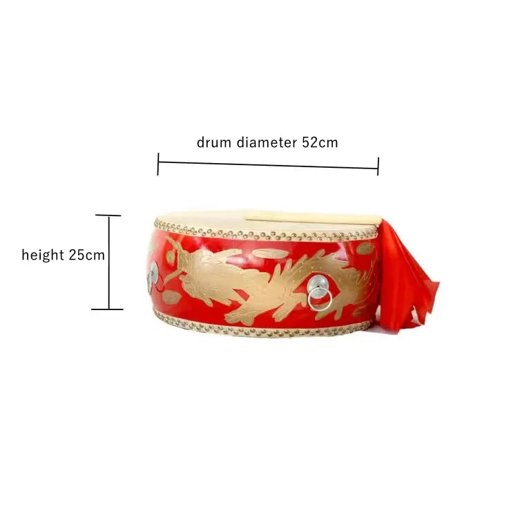 Tanggu Dragon Lion Dance  Drum   FREE Pair of Drum Sticks