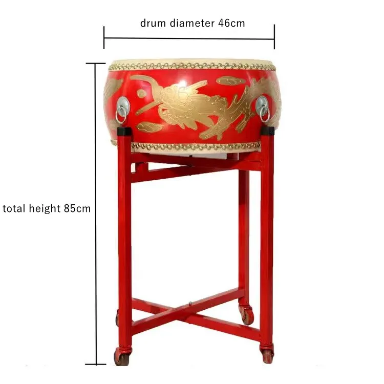 Tanggu Dragon Lion Dance  Drum   FREE Pair of Drum Sticks