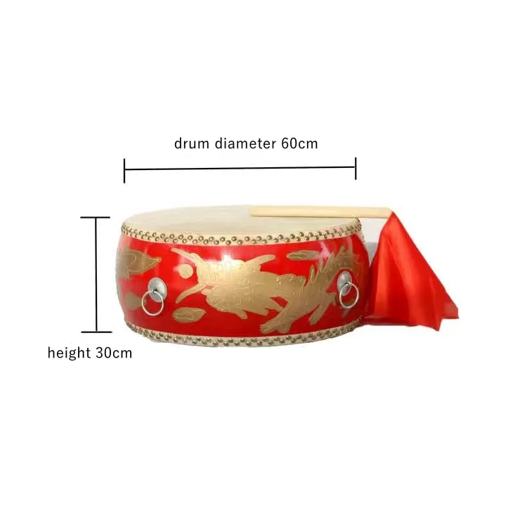 Tanggu Dragon Lion Dance  Drum   FREE Pair of Drum Sticks