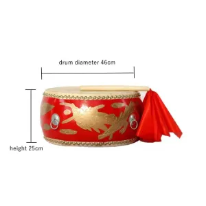 Tanggu Dragon Lion Dance  Drum   FREE Pair of Drum Sticks