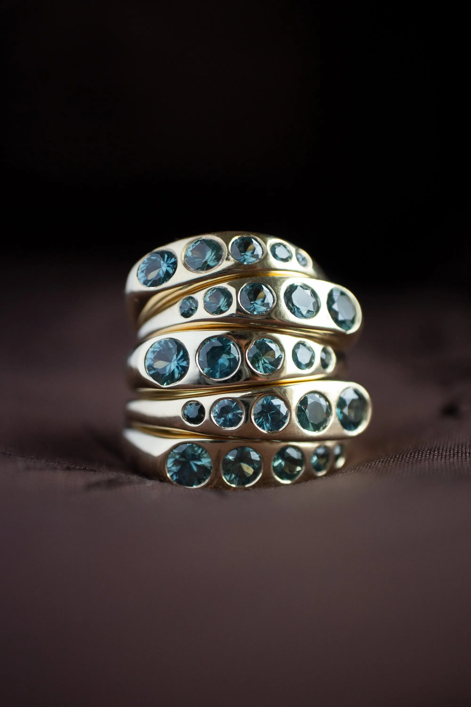 Teal Sapphire Lila Suprima Ring