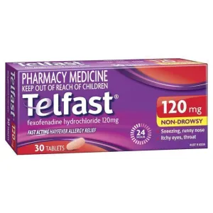 Telfast Tablets 120mg  10 tablets