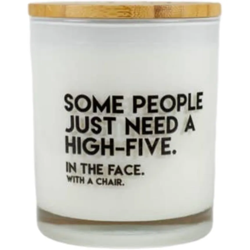 The Stretch: In Your Face Highly Scented Soy Candle in Teakwood and Tobacco