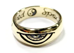 Third Eye Ring in Brass