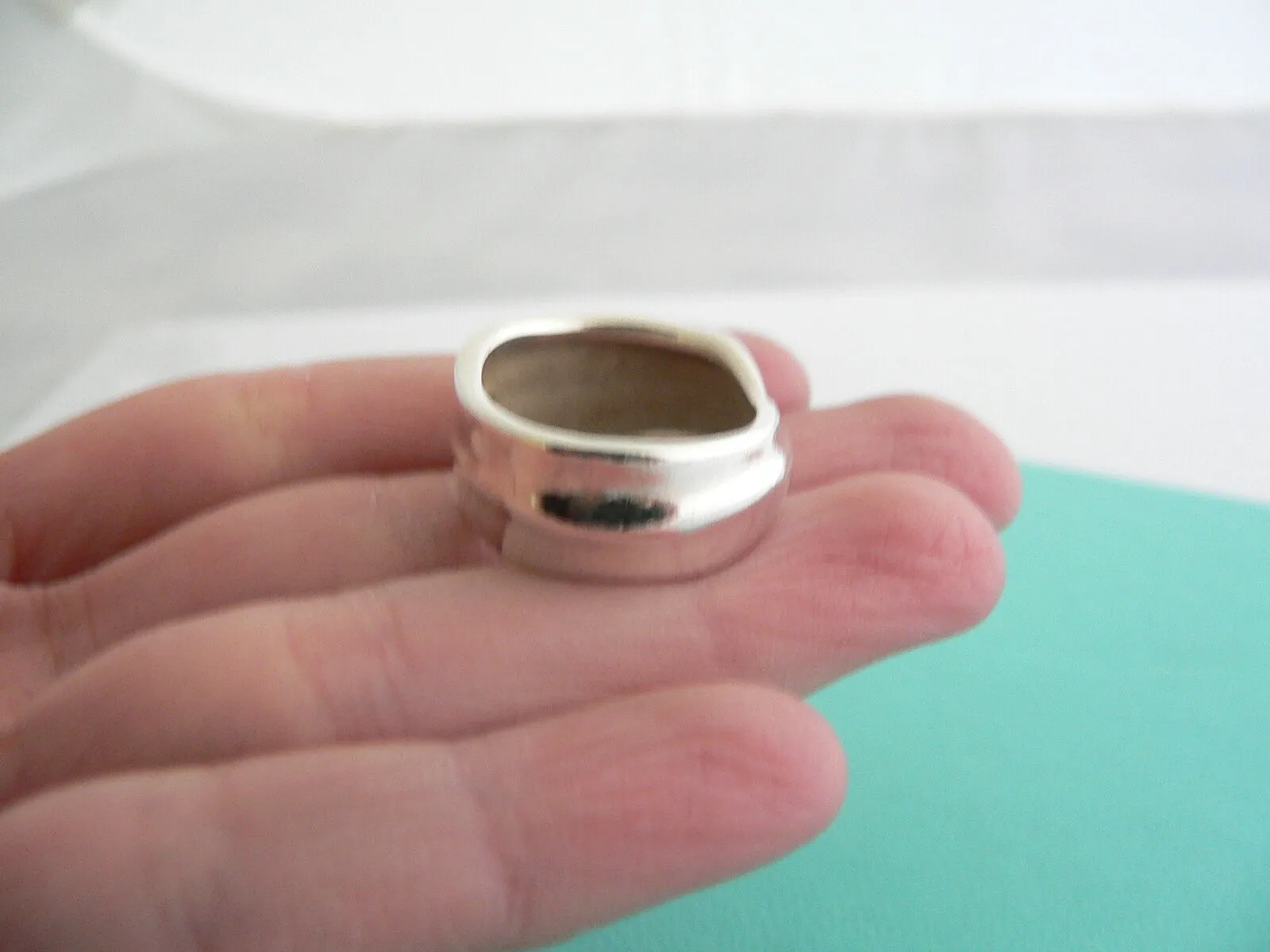 Tiffany & Co Ring Nature Leaf Band Sz 6 Statement Garden Lover Gift T and Co Art
