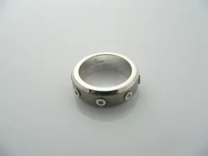 Tiffany & Co Silver Titanium Ring Picasso Turbo Band Sz 6 Gift Love Statement