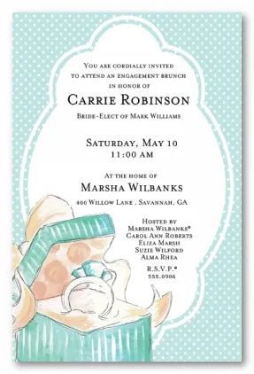 TIFFANY RING - BLANK STOCK INVITATION