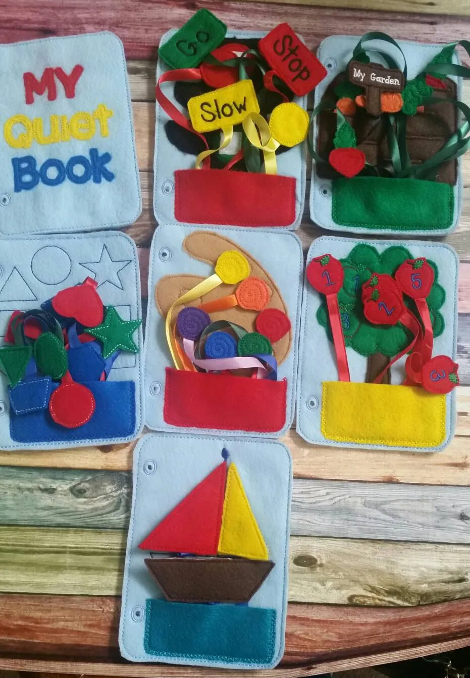 Toddler quiet book- quiet book pages - Paint Palette - color match - learn colors - Build your own quiet book - busy book - activity book