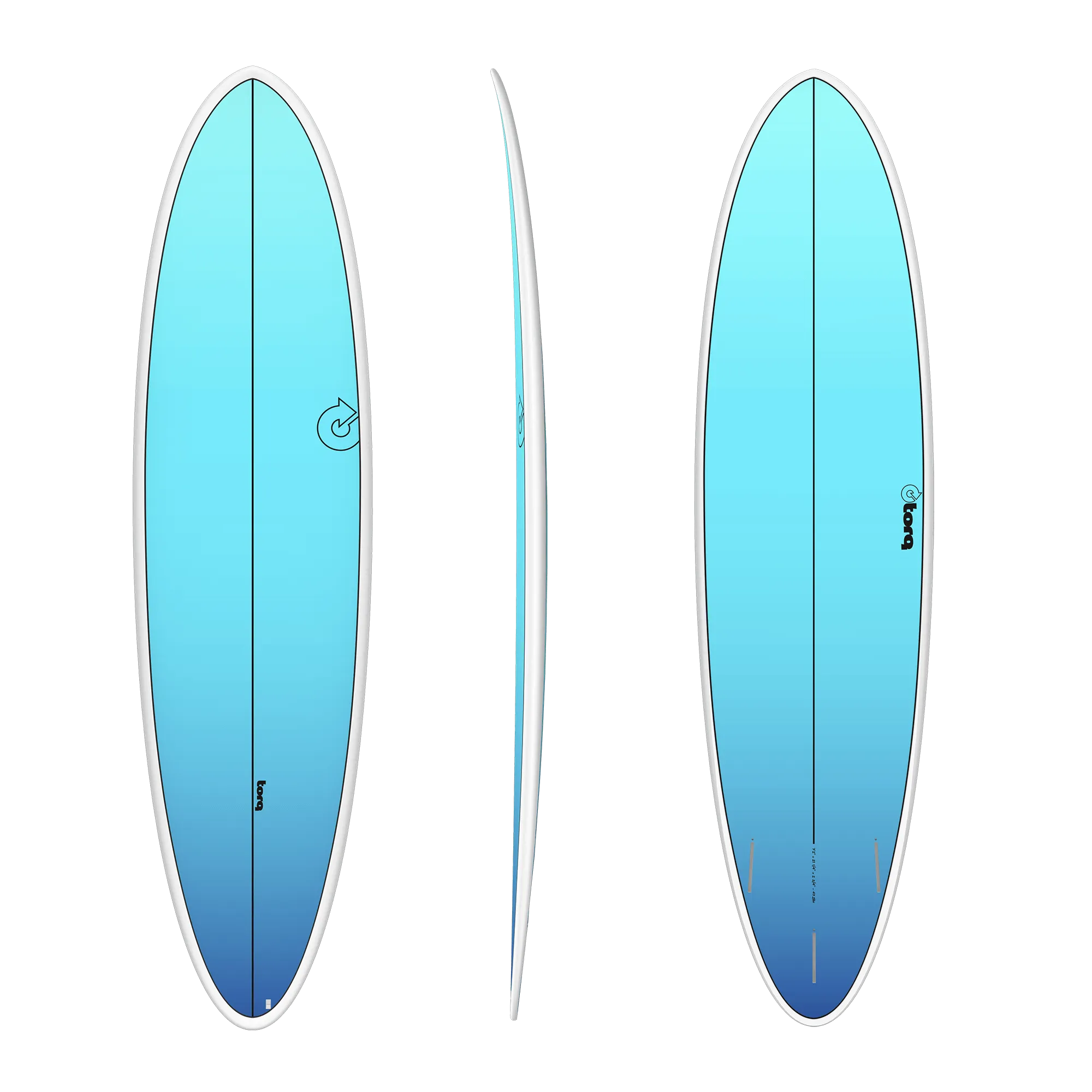 TORQ TET 7'2" MOD FUN - BLUE FADE