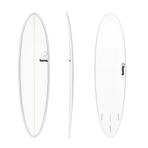 TORQ TET 7'2" MOD FUN - WHITE / PINLINE