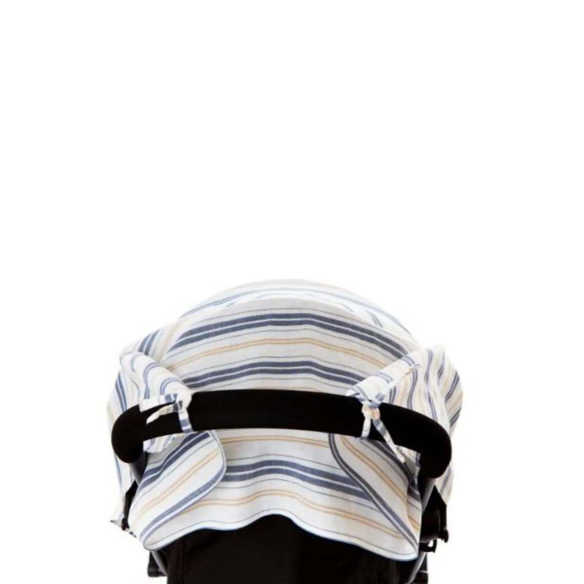 Travel Blanket - Navy and Cream Bay Stripes