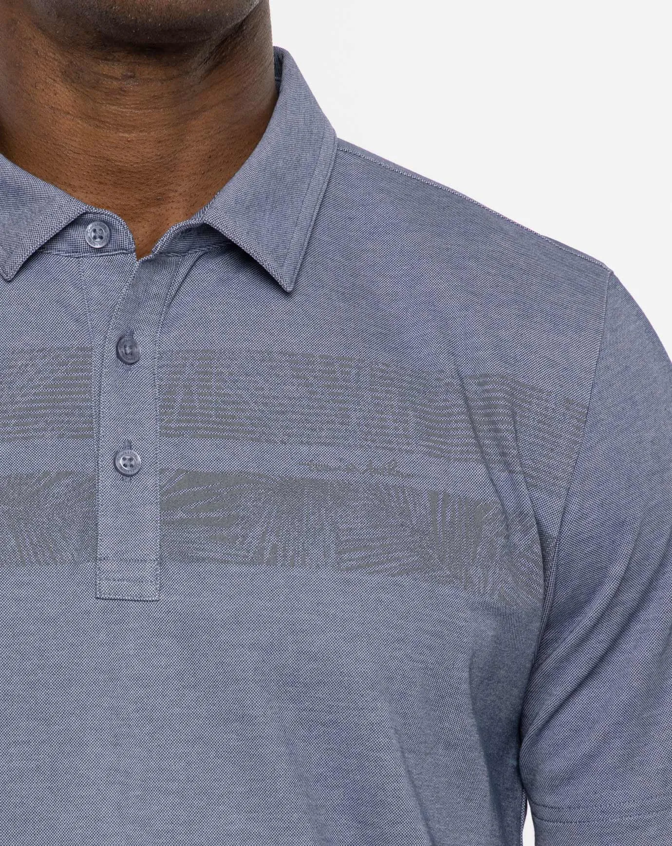 TRAVISMATHEW MENS ONE TO REMEMBER  POLO - HEATHER PEACOAT