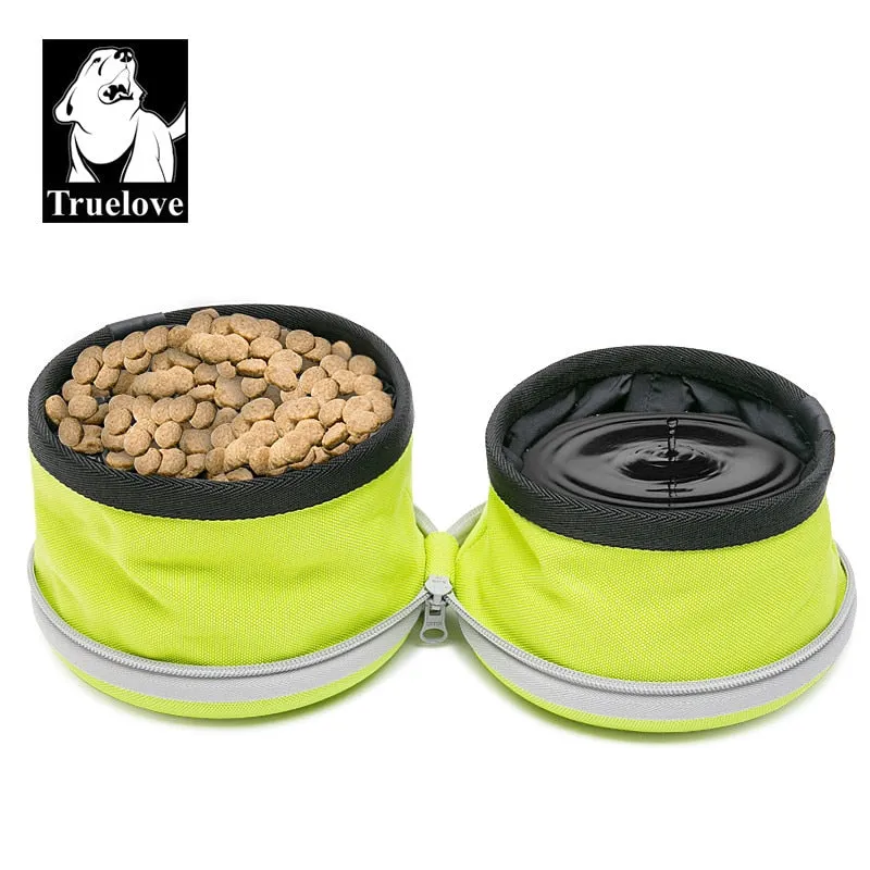 Truelove Collapsible 2 Way Travel Dog Food & Water Bowl