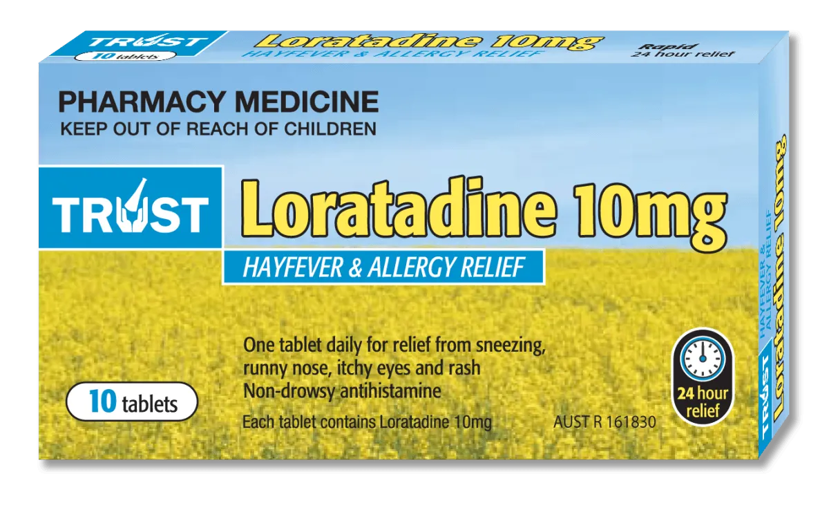 Trust Loratadine 10mg 10 Tablets