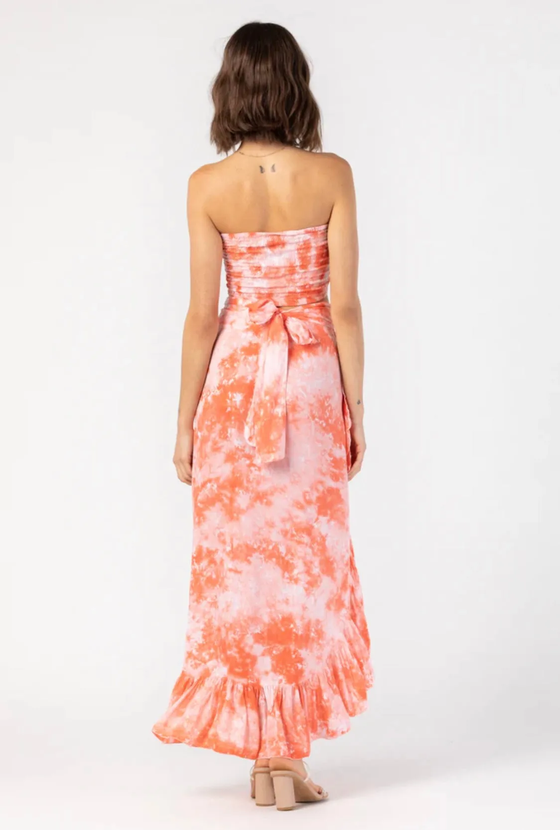 Tulip Wrap Skirt | Coral Smoke