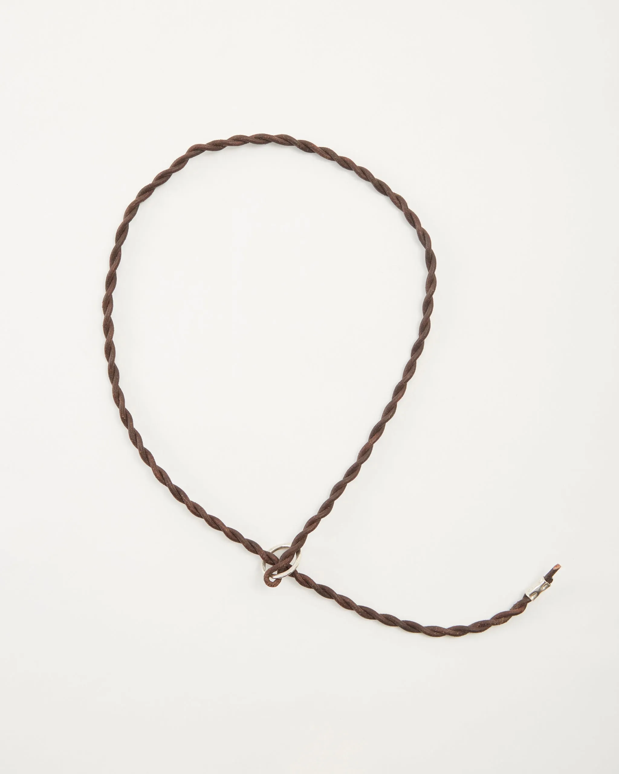 Twisted Leather Cord Necklace