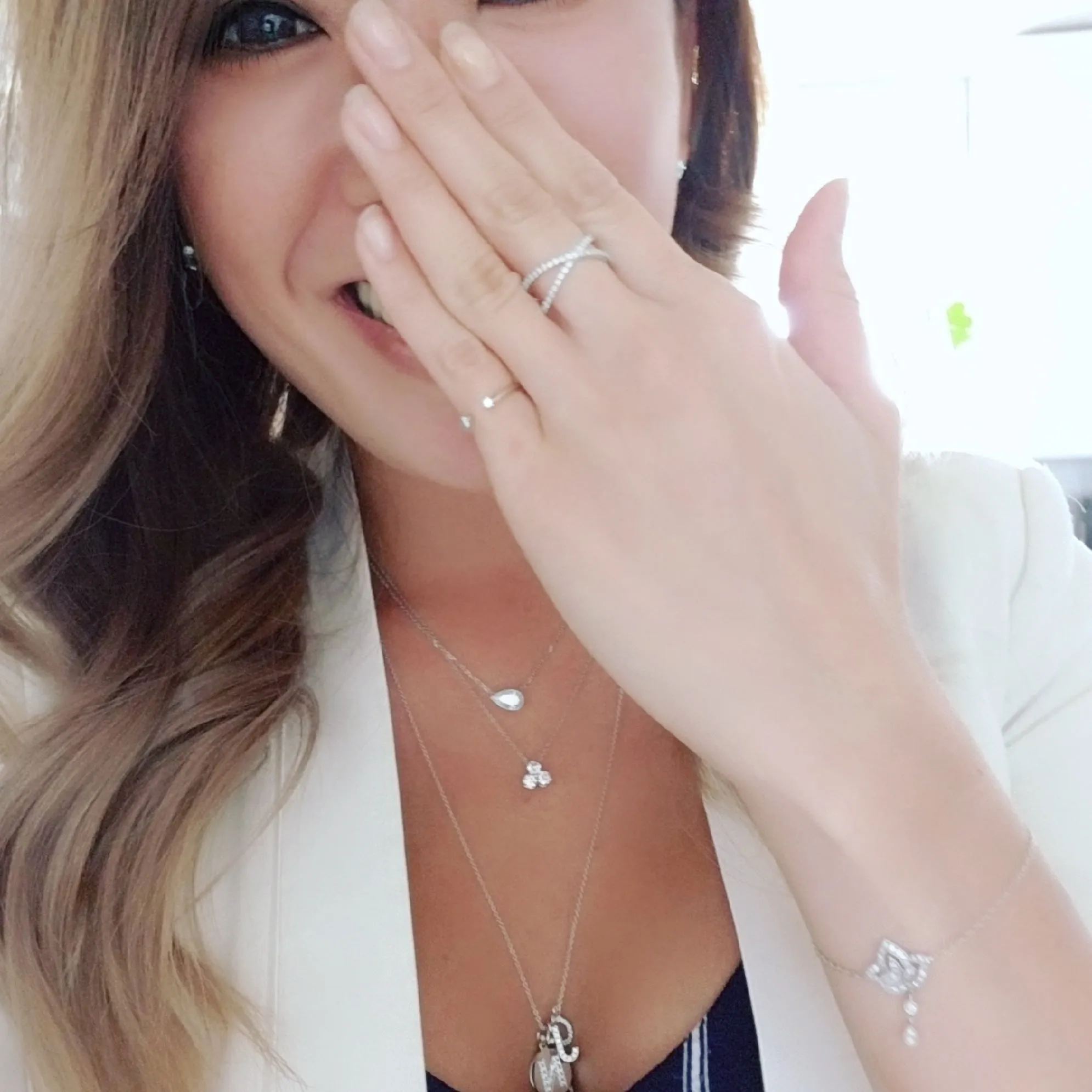 Two Stone Open Ring