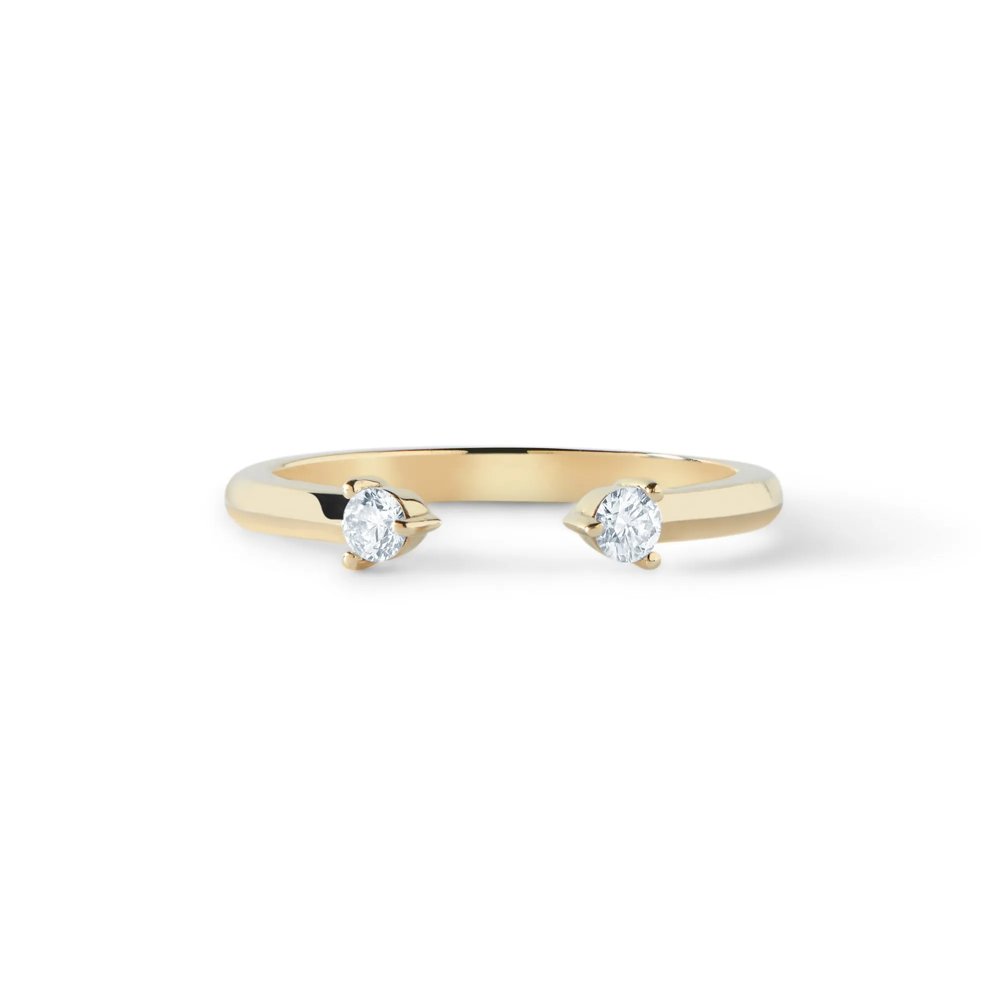 Two Stone Open Ring