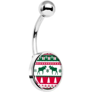 Ugly Christmas Sweater Belly Ring