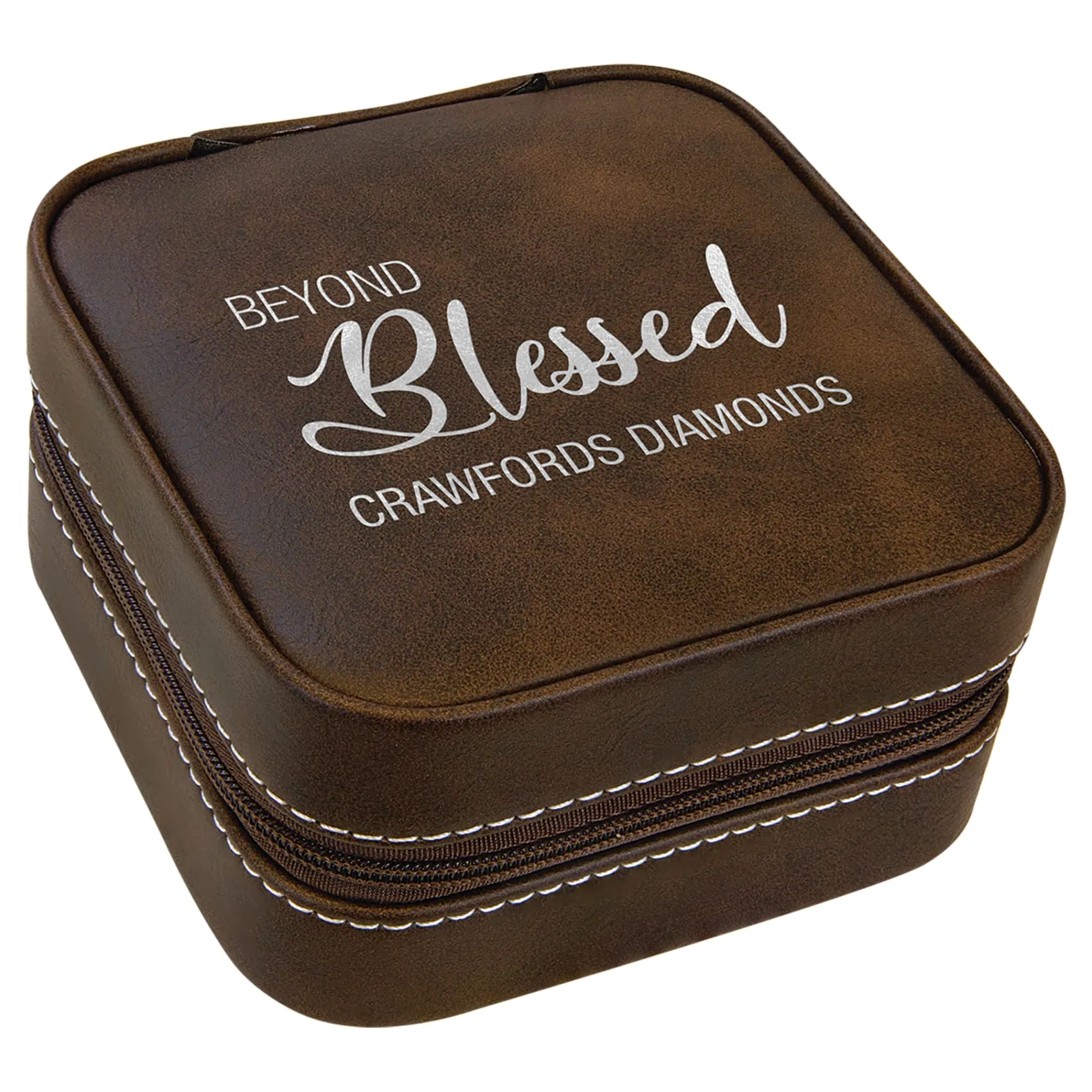 Vegan Leather Travel Jewelry Box