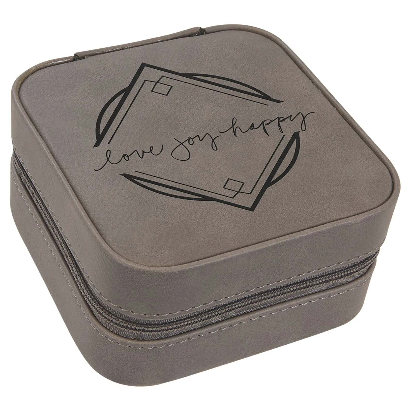 Vegan Leather Travel Jewelry Box