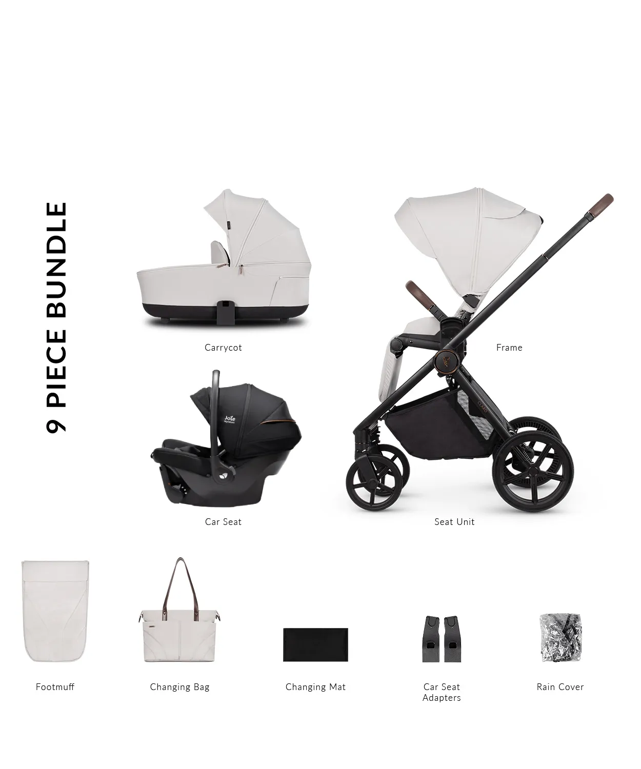 Venicci Claro 3in1 (Sprint) Travel System - Vanilla