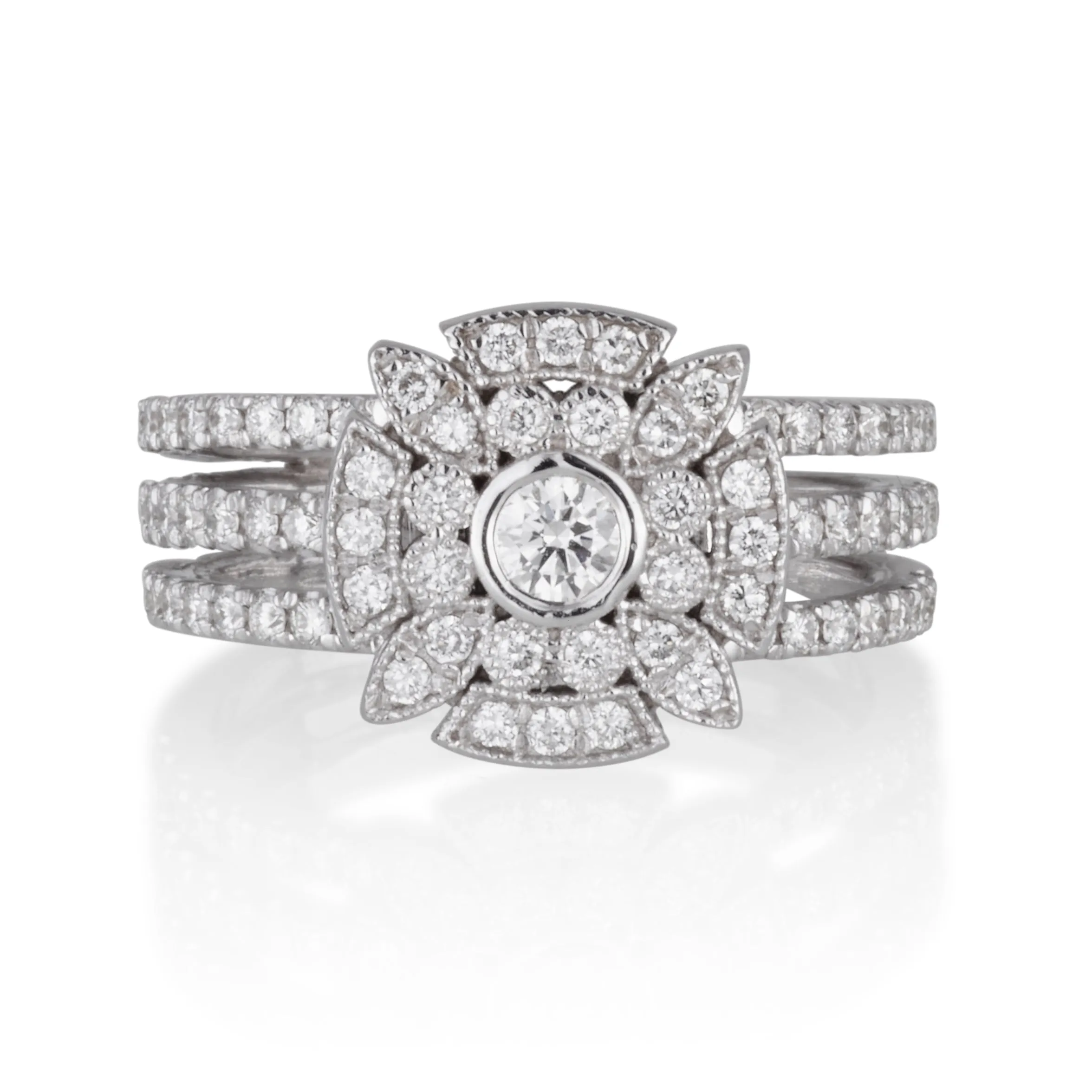 VIENNA art deco glam ring
