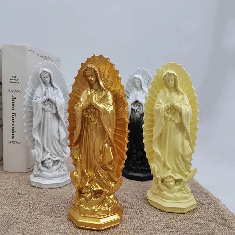 Virgin Guadalupe Resin Home Decoration Church Utensils Catholic Orthodox Statue