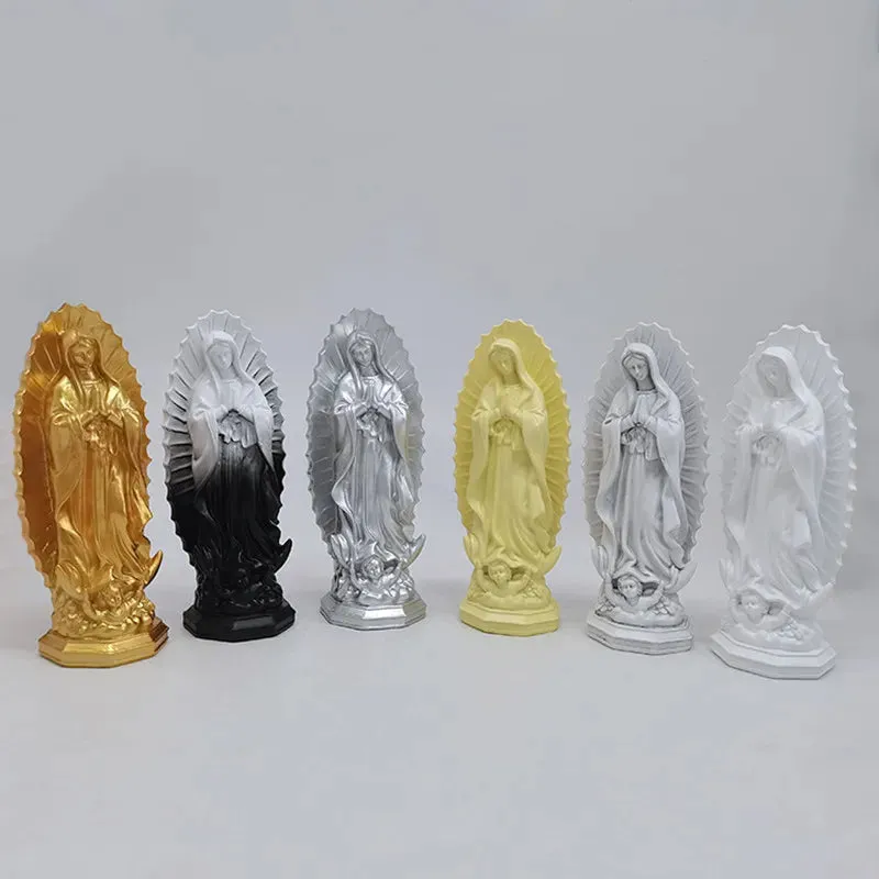 Virgin Guadalupe Resin Home Decoration Church Utensils Catholic Orthodox Statue