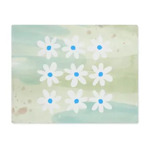 White Daisy Watercolor Placemat