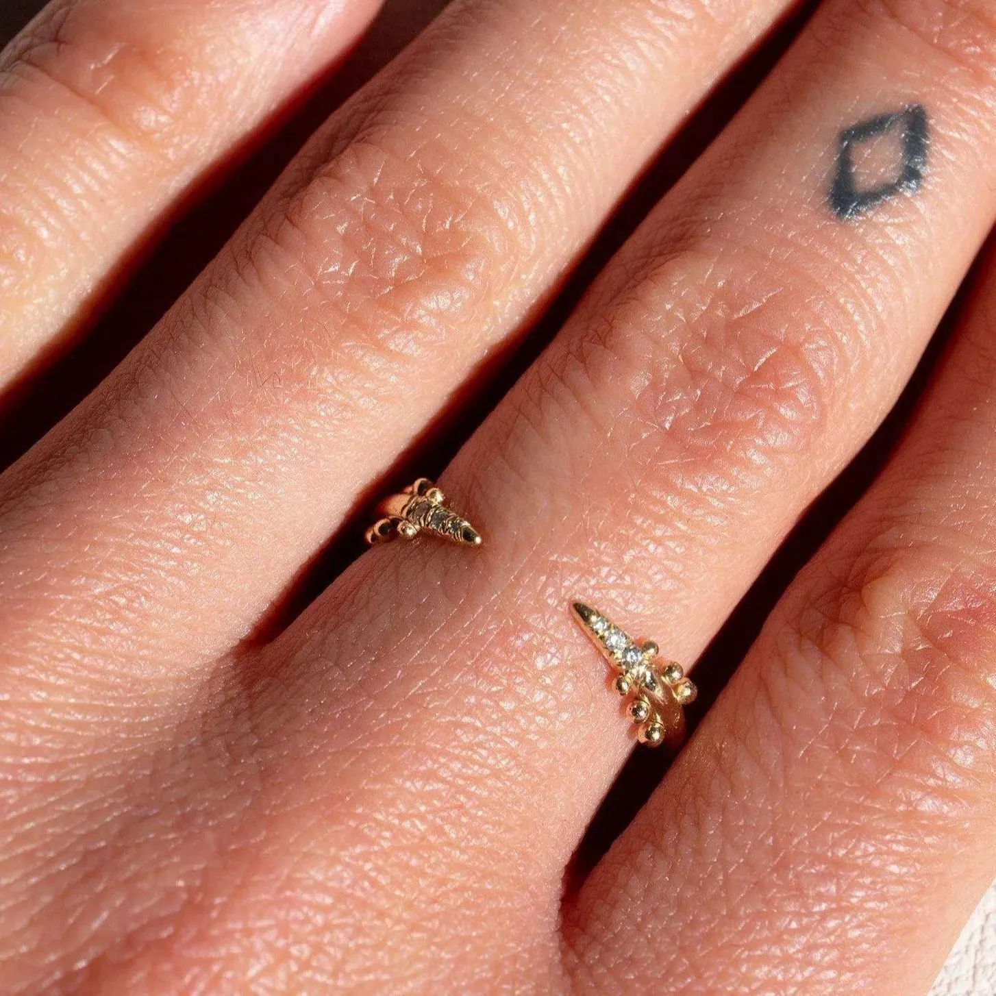 White Diamond Kuli Ring
